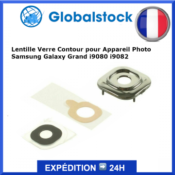 Lentille Verre Contour Appareil Photo pour Samsung Galaxy Grand i9080 i9082