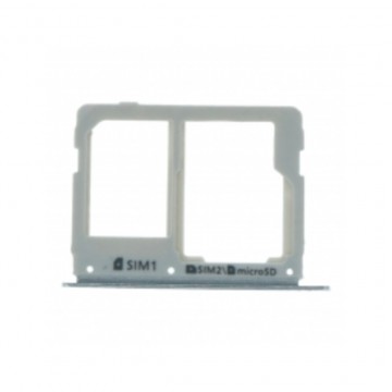 Tiroir de carte sim pour Samsung Galaxy C7 Dual Card Version Blanc