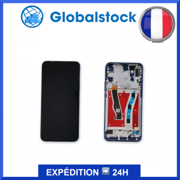 Ecran LCD + Vitre tactile sur châssis pour Huawei P Smart Z Bleu + outils