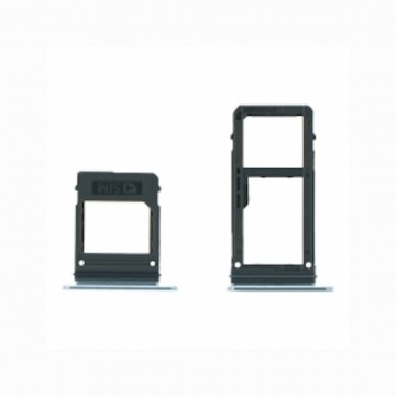 Tiroir de carte sim pour Samsung Galaxy A5 (2017) Dual Card Bleu
