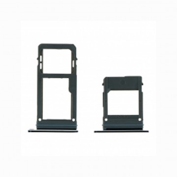 Tiroir de carte sim pour Samsung Galaxy A5 (2017) Dual Card noir