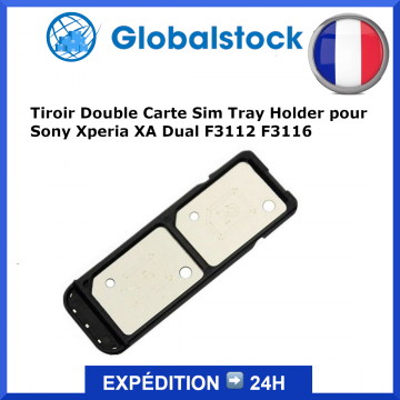 Tiroir Double Carte Sim Tray Holder pour Sony Xperia XA Dual F3112 F3116