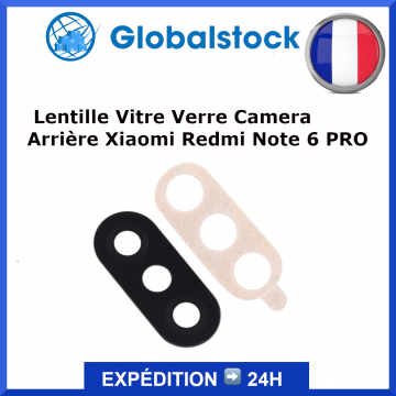 Lentille Vitre Verre Camera Arrière pour Xiaomi Redmi Note 6 PRO