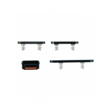 Bouton latéral + Volume mute pour iPhone 12 Pro/12 Pro Max Bleu