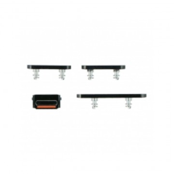 Bouton latéral + Volume mute pour iPhone 12 Pro/12 Pro Max Noir