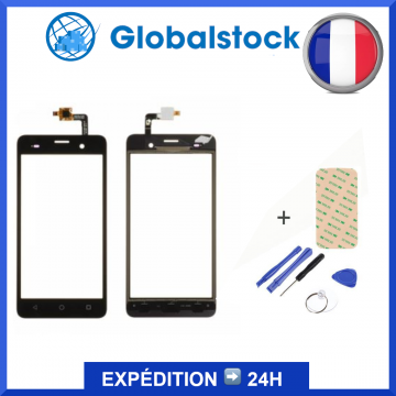 VITRE TACTILE ECRAN POUR WIKO JERRY 2 avec LOGO + Outils + Adhesif