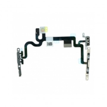 Bouton Power et volume nappe avec support métallique pour  iPhone 7