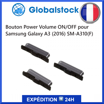 Bouton Power Volume ON/OFF pour Samsung Galaxy A3 (2016) SM-A310(F) Gris