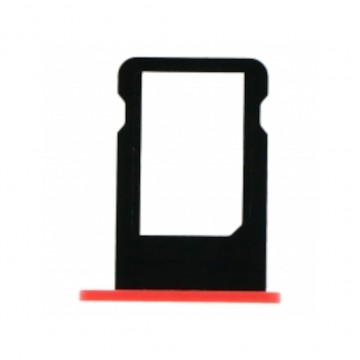 Tiroir de carte sim pour iPhone 5c Rouge