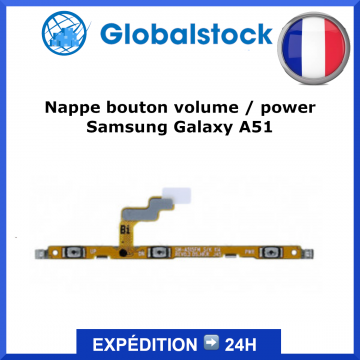Nappe bouton volume / power pour Samsung Galaxy A51 (A515F) / A51 5G (A516N)