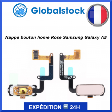 Nappe bouton home Rose pour Samsung Galaxy A5 2017 (A520F)