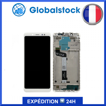 Ecran LCD + Vitre tactile sur châssis pour Xiaomi Redmi S2 Blanc + Outils