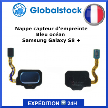 Nappe capteur d'empreinte Bleu océan pour Samsung Galaxy S8 / S8+