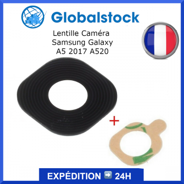 Lentille Caméra en Verre + Adhésif pour Samsung Galaxy A5 2017 SM-A520F