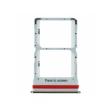 Tiroir de carte sim pour Xiaomi Mi 10 Lite 5G Dual Card Argent