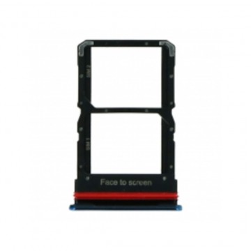 Tiroir de carte sim pour Xiaomi Mi 10 Lite 5G Dual Card Bleu