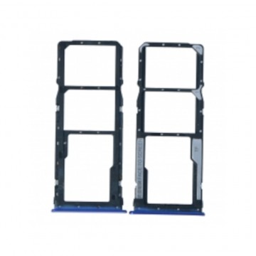 Tiroir carte Sim pour Xiaomi Redmi 7 Double Sim Bleu