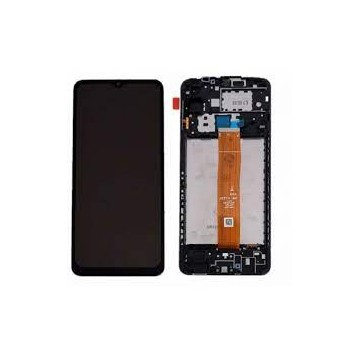 Ecran LCD + Vitre tactile sur châssis pour Samsung Galaxy A12 (A127F) + Outils