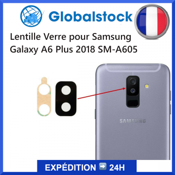 Lentille Verre pour Caméra Photo pour Samsung Galaxy A6 Plus 2018 SM-A605