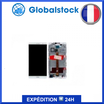 Écran pour Huawei Mate 8 Blanc LCD sur châssis