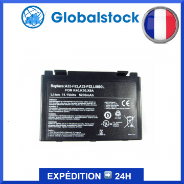 A32-F82 A32-F52 Batterie pour Asus K70IJ K70IO K40AD K40AF K50iP K61iC X5DI