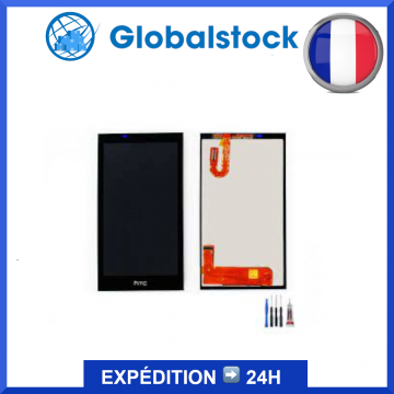 Ecran LCD + Vitre tactile pour HTC DESIRE 610 noir + Outils
