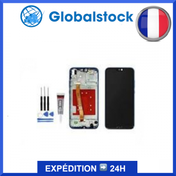 Écran pour Huawei Mate 20 Lite Bleu LCD sur châssis