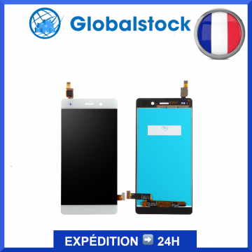 Ecran LCD + vitre tactile pour Huawei Ascend P8 GRA-UL00 Blanc + outils