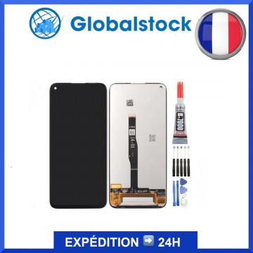 Ecran LCD + Vitre tactile pour Huawei P40 Lite Noir + outils
