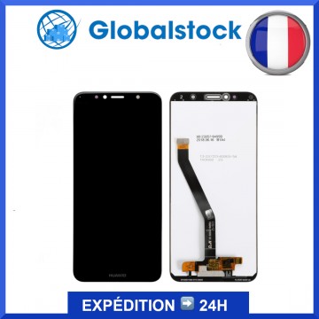 Ecran LCD + Vitre tactile pour Huawei Y6 2018 Noir + Outils