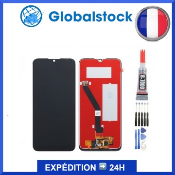 Ecran LCD + Vitre tactile pour Huawei Y6 2019 Noir + Outils
