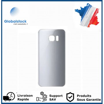Vitre arrière pour Samsung Galaxy s7 argent