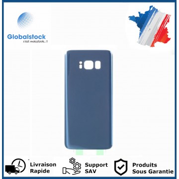 Vitre arrière pour Samsung Galaxy S8 Bleu