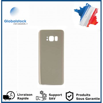 Vitre arrière pour Samsung Galaxy S8 Or