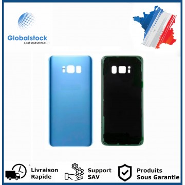 Vitre arrière pour Samsung Galaxy S8 plus Bleu