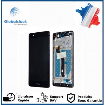 Ecran LCD + vitre tactile sur châssis pour Huawei Ascend P9 Lite Noir + outils