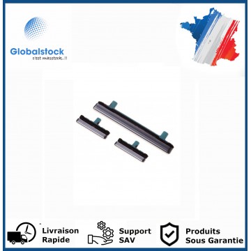 Pack boutons Volume Power Bixby Argent polaire pour Samsung Galaxy S8 G950F / S8+ G955F