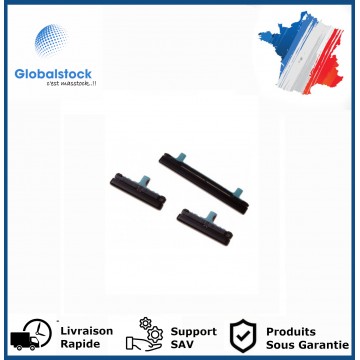 Pack boutons Volume Power Bixby Noir carbone pour Samsung Galaxy S8 G950F / S8+ G955F