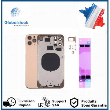 Chassis arrière pour IPhone 11 Pro Max Or Nu