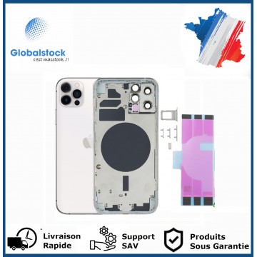 Chassis arrière pour IPhone 12 Pro Blanc Nu