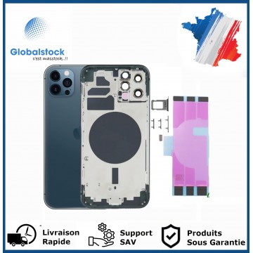 Chassis arrière pour IPhone 12 Pro Bleu Nu