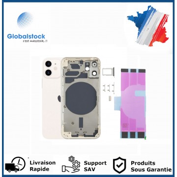 Chassis arrière pour IPhone 12 Mini Blanc Nu