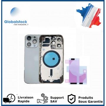 Chassis arrière pour IPhone 13 Pro Argent Nu