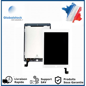 Ecran LCD + vitre tactile iPad Air 2 Blanc + Outils