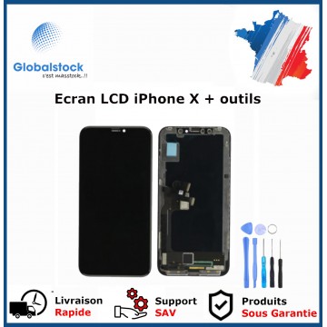 Ecran LCD + vitre tactile TFT + outils pour iPhone X
