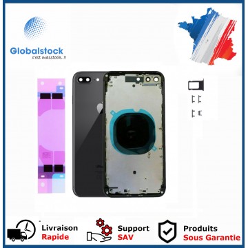 Chassis Arrière Pour IPhone 8 plus Noir Nu