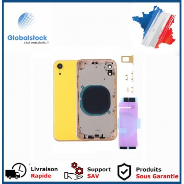 Chassis arrière pour IPhone XR Jaune Nu