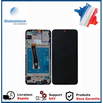 Ecran LCD +Vitre tactile sur châssis pour Huawei P Smart 2019 Noir  + outils