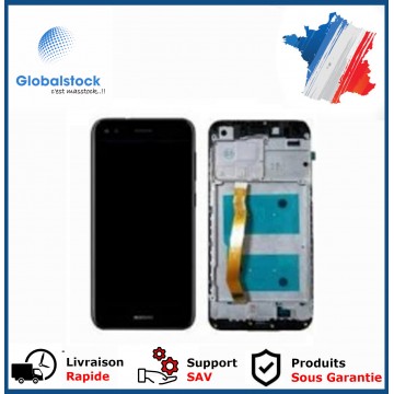 Ecran LCD + Vitre tactile sur châssis pour Huawei Y6 PRO (2017) Noir + outils