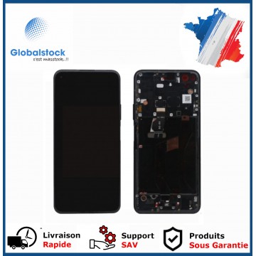 Ecran LCD + vitre tactile sur châssis pour Honor View 30 Noir + outils